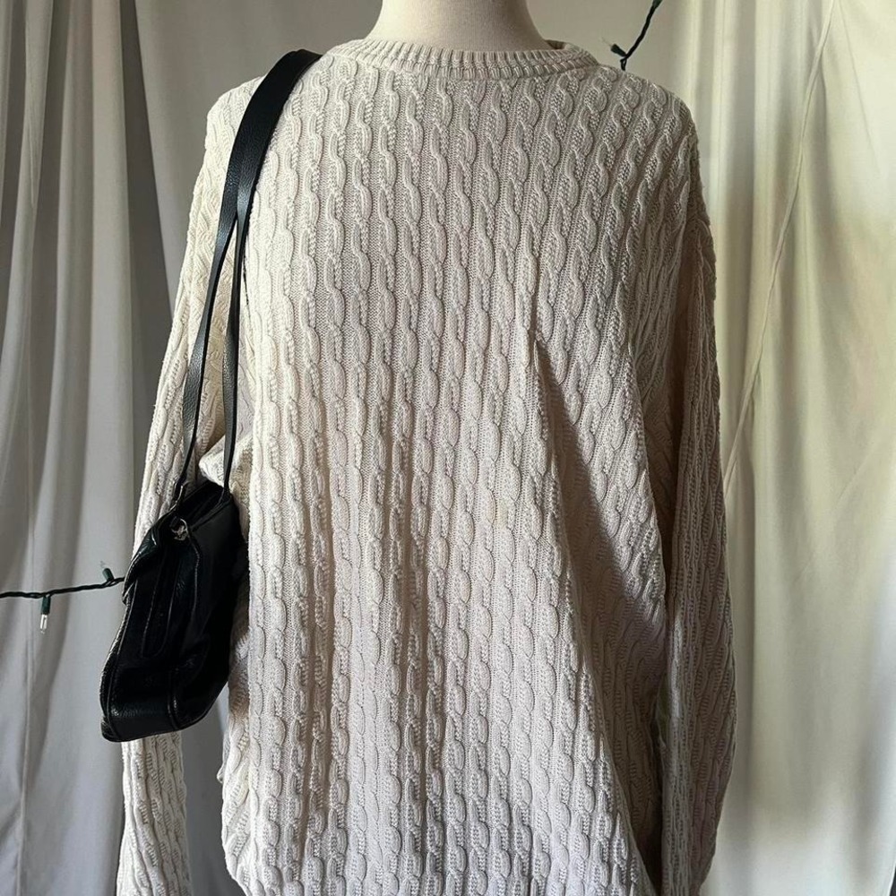 oversized knit sweater